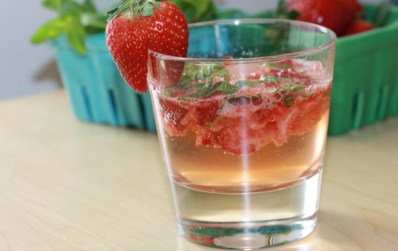 Strawberry summer drink