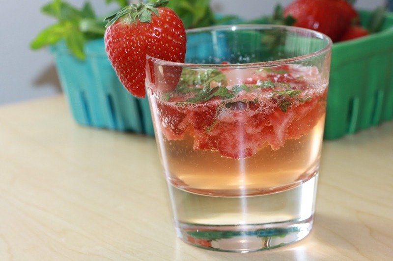 Strawberry summer drink