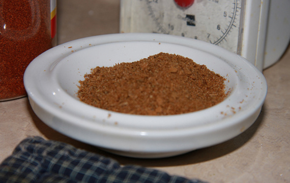 Spices to minced meat